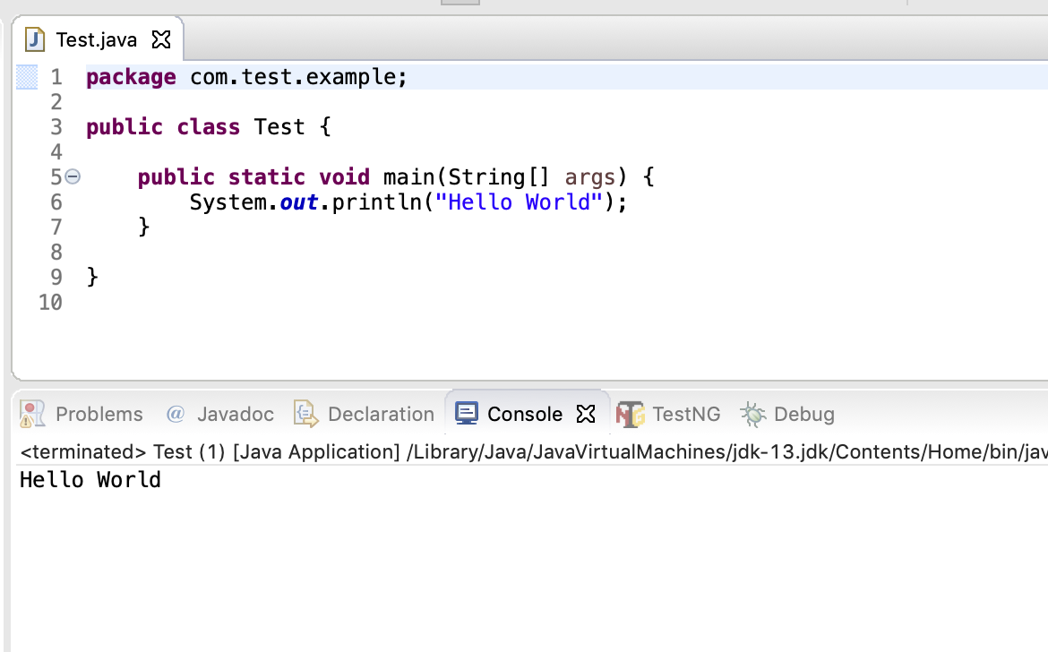 How to create and run first java program or java class in Eclipse ...
